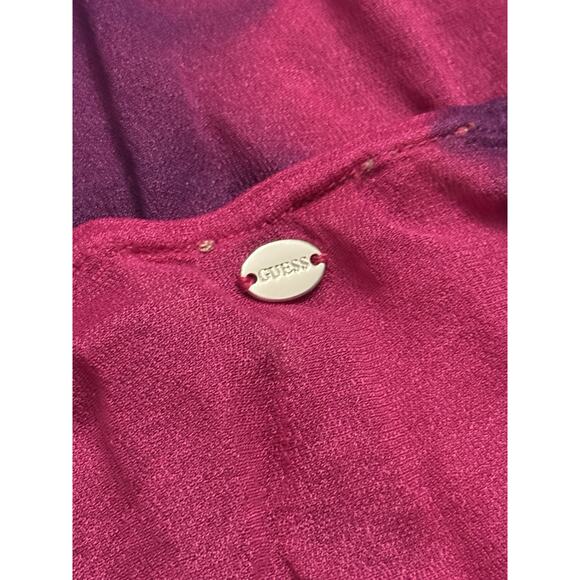 Y2K/2000s GUESS Women's Sheer TieDye Purple and Pink Tank Top Racerback - Size M - Picture 7 of 7